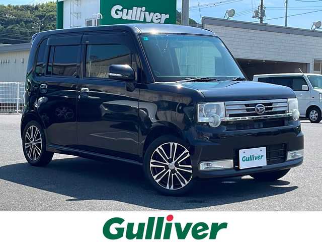 ダイハツ ムーヴ コンテ カスタム X VS 山口県 2014(平26)年 9.5万km ブラックマイカメタリック 禁煙車/社外ディスプレイオーディオ/Bluetooth/フルセグTV/CD/DVD再生/ベンチシート/スマートキー/アイドリングストップ/ETC/純正15インチAW/HIDヘッドライト/フォグライト/前席センターアームレスト/取扱説明書