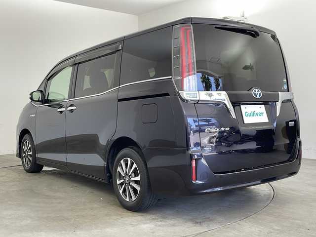 トヨタ エスクァイア ハイブリッド Gi 兵庫県 2017(平29)年 3.8万km スパークリングブラックパールクリスタルシャイン 純正10インチナビ&TV&CD&SD&BT/バックカメラ/ビルトインETC/クルーズコントロール/プリクラッシュセーフティ/レーンディパーチャーアラート/先行車発進告知/LEDオートライト/フォグランプ/オートマチックハイビーム/ハーフレザーシート/シートヒーター/両側パワースライドドア/ステアリングリモコン/WAC/純正１５インチAW/純正フロアマット/ドライブレコーダー/ドアバイザー/ステアリングヒーター/ロールサンシェード/スマートキー/プッシュスタート/防眩ミラー