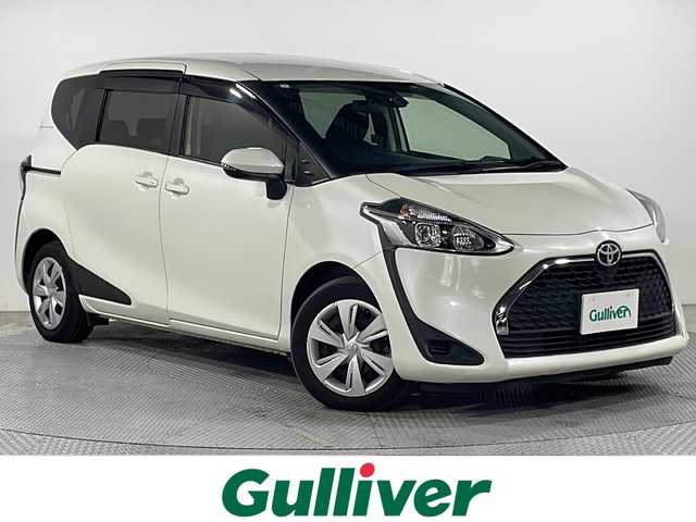 トヨタ シエンタ G 広島県 2021(令3)年 3.4万km ホワイトパールクリスタルシャイン 社外ナビ　/両側パワースライドドア　/バックカメラ　/フルセグ　/レーンキープアシスト　/衝突軽減ブレーキ　/オートハイビーム　/ＬＥＤヘッドランプ　/スマートキー　/ＥＴＣ　/フロアマット　/アイドリングストップ/純正アルミホイールキャップ（185/60/R15)/エアバック（運転席/助手席）