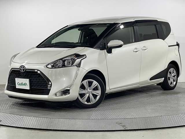 トヨタ シエンタ G 広島県 2021(令3)年 3.4万km ホワイトパールクリスタルシャイン 社外ナビ　/両側パワースライドドア　/バックカメラ　/フルセグ　/レーンキープアシスト　/衝突軽減ブレーキ　/オートハイビーム　/ＬＥＤヘッドランプ　/スマートキー　/ＥＴＣ　/フロアマット　/アイドリングストップ/純正アルミホイールキャップ（185/60/R15)/エアバック（運転席/助手席）