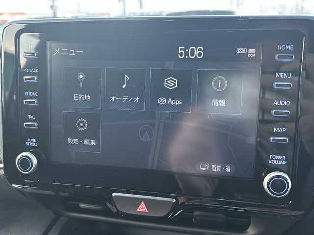 トヨタ ヤリスクロス ハイブリッド Z 徳島県 2022(令4)年 2万km ブラックマイカ 純正ディスプレイオーディオ/（Bluetooth/AM/FM/USB）/アラウンドビューモニター/レーダークルーズコントロール/ハーフレザーシート/シートヒーター（D+N席）/D席パワーシート/ステアリングヒーター/LEDヘッドライト/オートハイビーム/ブレーキホールド/電動パーキングブレーキ/ETC/純正ドラレコ/純正ドアバイザー/プッシュスタート/スマートキー/スペアキー