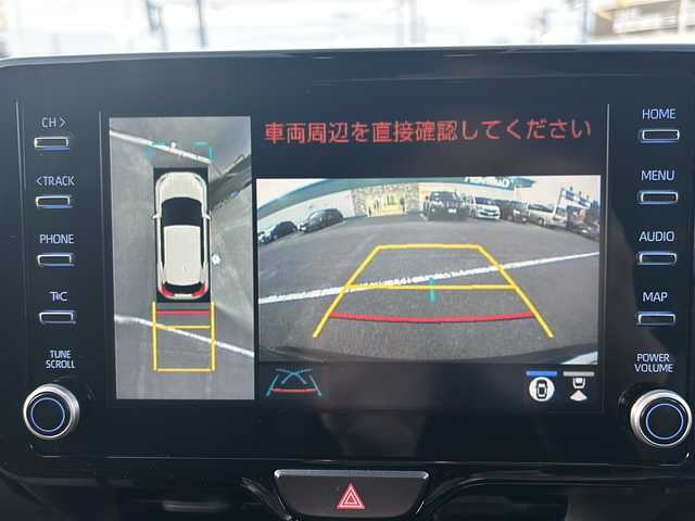トヨタ ヤリスクロス ハイブリッド Z 徳島県 2022(令4)年 2万km ブラックマイカ 純正ディスプレイオーディオ/（Bluetooth/AM/FM/USB）/アラウンドビューモニター/レーダークルーズコントロール/ハーフレザーシート/シートヒーター（D+N席）/D席パワーシート/ステアリングヒーター/LEDヘッドライト/オートハイビーム/ブレーキホールド/電動パーキングブレーキ/ETC/純正ドラレコ/純正ドアバイザー/プッシュスタート/スマートキー/スペアキー