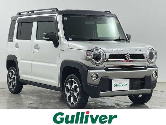 スズキ ハスラー Jスタイル ターボ 道央・札幌 2021(令3)年 4.5万km ピュアホワイトパール/ガンメタリック2トーン ・4WD/ターボ/・純正ナビ　フルセグ/BT/CD/DVD/USB/・デュアルカメラブレーキサポート/・レーダークルーズコントロール/・全方位カメラ/パドルシフト/・前席シートヒーター/・ステアリングスイッチ/・LEDオートライト/・オートマチックハイビーム/・スマートキー/プッシュスタート/・ダウンヒルアシスト/・アイドリングストップ/・ETC/社外ドライブレコーダー/・社外マフラー