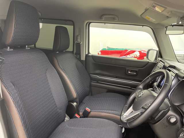 スズキ ハスラー Jスタイル ターボ 道央・札幌 2021(令3)年 4.5万km ピュアホワイトパール/ガンメタリック2トーン ・4WD/ターボ/・純正ナビ　フルセグ/BT/CD/DVD/USB/・デュアルカメラブレーキサポート/・レーダークルーズコントロール/・全方位カメラ/パドルシフト/・前席シートヒーター/・ステアリングスイッチ/・LEDオートライト/・オートマチックハイビーム/・スマートキー/プッシュスタート/・ダウンヒルアシスト/・アイドリングストップ/・ETC/社外ドライブレコーダー/・社外マフラー