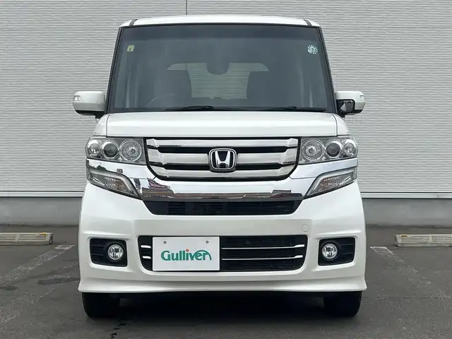 ホンダ Ｎ ＢＯＸ カスタム G Lパッケージ 秋田県 2016(平28)年 6.3万km プレミアムホワイトパールⅡ 純正ナビ/LEDヘッドライト/４WD/フルセグ/バックカメラ/スマートキー/社外アルミ/片側パワスラ/アイドリングストップ/プッシュスタート/前席シートヒーター/ステアリングスイッチ/純正エンジンスターター/純正フロアマット/純正ドアバイザー/オートライト/オートエアコン/パワーステアリング/パワーウィンドウ/横滑り防止/電動格納ウィンカーミラー