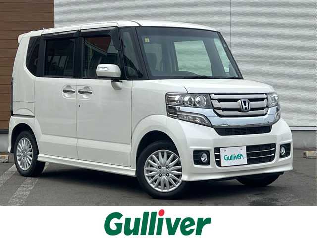 ホンダ Ｎ ＢＯＸ カスタム G Lパッケージ 秋田県 2016(平28)年 6.3万km プレミアムホワイトパールⅡ 純正ナビ/LEDヘッドライト/４WD/フルセグ/バックカメラ/スマートキー/社外アルミ/片側パワスラ/アイドリングストップ/プッシュスタート/前席シートヒーター/ステアリングスイッチ/純正エンジンスターター/純正フロアマット/純正ドアバイザー/オートライト/オートエアコン/パワーステアリング/パワーウィンドウ/横滑り防止/電動格納ウィンカーミラー