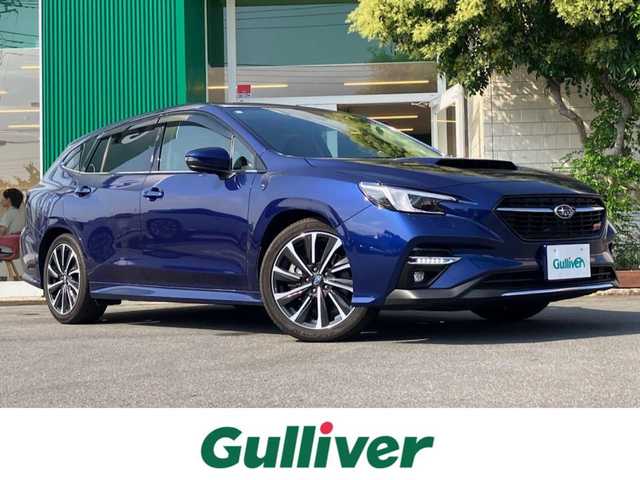 スバル レヴォーグ 1．8STIスポーツ EX 静岡県 2021(令3)年 4.1万km ラピスブルーP エンジンスタートボタン/パワーステアリング/パワーウィンドウ/AWD/MTモード付きAT/ターボ/スマートキー/オートエアコン/クルーズコントロール/USB入力端子/ETC/純正ナビ（BT/フルセグ）/バックカメラ/電動リアゲート/純正フロアマット/D席N席パワーシート/レザーシート/全席シートヒーター/純正18インチアルミホイール/ABS/横滑り防止装置/コーナーセンサー/レーンキープアシスト/オートライト/LEDヘッドライト/W+サイドエアバック/衝突軽減システム/デジタルインナーミラー/アイサイト