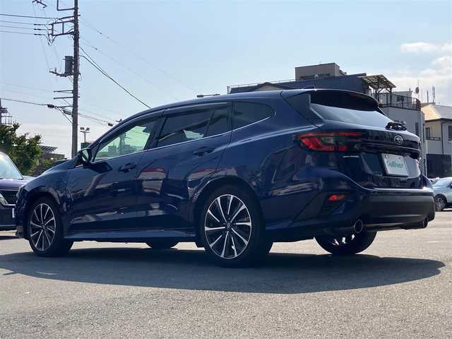 スバル レヴォーグ 1．8STIスポーツ EX 静岡県 2021(令3)年 4.1万km ラピスブルーP エンジンスタートボタン/パワーステアリング/パワーウィンドウ/AWD/MTモード付きAT/ターボ/スマートキー/オートエアコン/クルーズコントロール/USB入力端子/ETC/純正ナビ（BT/フルセグ）/バックカメラ/電動リアゲート/純正フロアマット/D席N席パワーシート/レザーシート/全席シートヒーター/純正18インチアルミホイール/ABS/横滑り防止装置/コーナーセンサー/レーンキープアシスト/オートライト/LEDヘッドライト/W+サイドエアバック/衝突軽減システム/デジタルインナーミラー/アイサイト