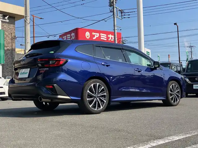 スバル レヴォーグ 1．8STIスポーツ EX 静岡県 2021(令3)年 4.1万km ラピスブルーP エンジンスタートボタン/パワーステアリング/パワーウィンドウ/AWD/MTモード付きAT/ターボ/スマートキー/オートエアコン/クルーズコントロール/USB入力端子/ETC/純正ナビ（BT/フルセグ）/バックカメラ/電動リアゲート/純正フロアマット/D席N席パワーシート/レザーシート/全席シートヒーター/純正18インチアルミホイール/ABS/横滑り防止装置/コーナーセンサー/レーンキープアシスト/オートライト/LEDヘッドライト/W+サイドエアバック/衝突軽減システム/デジタルインナーミラー/アイサイト