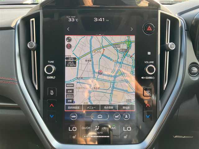 スバル レヴォーグ 1．8STIスポーツ EX 静岡県 2021(令3)年 4.1万km ラピスブルーP エンジンスタートボタン/パワーステアリング/パワーウィンドウ/AWD/MTモード付きAT/ターボ/スマートキー/オートエアコン/クルーズコントロール/USB入力端子/ETC/純正ナビ（BT/フルセグ）/バックカメラ/電動リアゲート/純正フロアマット/D席N席パワーシート/レザーシート/全席シートヒーター/純正18インチアルミホイール/ABS/横滑り防止装置/コーナーセンサー/レーンキープアシスト/オートライト/LEDヘッドライト/W+サイドエアバック/衝突軽減システム/デジタルインナーミラー/アイサイト