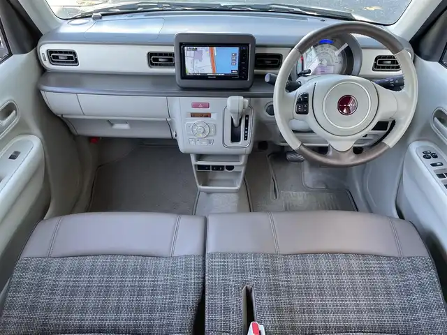 スズキ ラパン ＬＣ L 島根県 2022(令4)年 2.3万km トラッドカーキメタリック 登録時走行距離22775km/ワンオーナー　/運転席シートヒーター　/前後ドライブレコーダー　/純正ナビ（フルセグＴＶ・ＡＭ・ＦＭ・Ｂｌｏｏｔｏｏｔｈ・ＣＤ・ＤＶＤ・ＵＳＥＮ・ｉＰｏｄ）/ビルトインＥＴＣ　/後方コーナーセンサー/ドアバイザー　/アイドリングストップ/USBポート/横滑り防止装置/レーンキープアシスト/ＬＥＤライト/オートライト/運転席・助手席エアバック/衝突被害軽減システム/プッシュスタート/スマートキー/スペアキー１本/保証書/取扱説明書