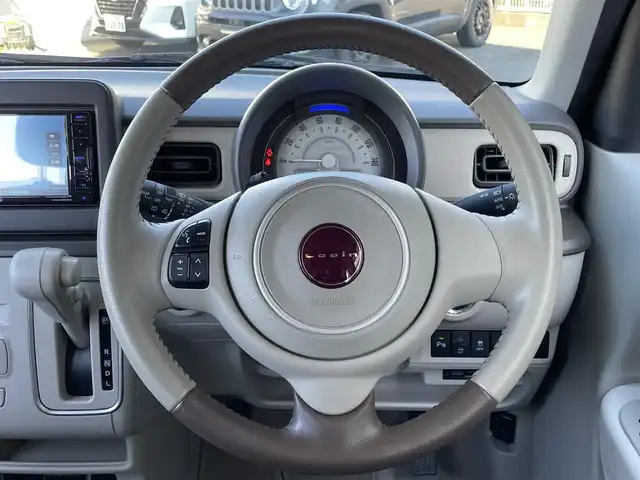 スズキ ラパン ＬＣ L 島根県 2022(令4)年 2.3万km トラッドカーキメタリック 登録時走行距離22775km/ワンオーナー　/運転席シートヒーター　/前後ドライブレコーダー　/純正ナビ（フルセグＴＶ・ＡＭ・ＦＭ・Ｂｌｏｏｔｏｏｔｈ・ＣＤ・ＤＶＤ・ＵＳＥＮ・ｉＰｏｄ）/ビルトインＥＴＣ　/後方コーナーセンサー/ドアバイザー　/アイドリングストップ/USBポート/横滑り防止装置/レーンキープアシスト/ＬＥＤライト/オートライト/運転席・助手席エアバック/衝突被害軽減システム/プッシュスタート/スマートキー/スペアキー１本/保証書/取扱説明書