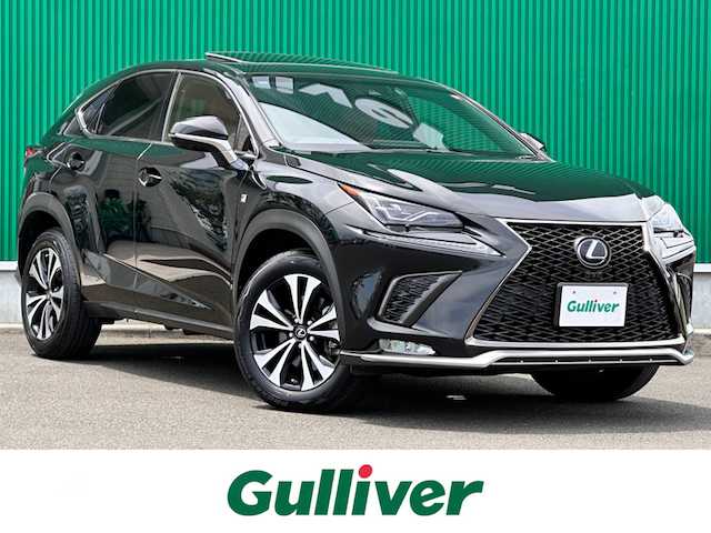 レクサス ＮＸ 300h Fスポーツ 宮城県 2018(平30)年 5.1万km グラファイトブラックガラスフレーク ムーンルーフ/カラーヘッドアップディスプレイ/LEDヘッドランプセット/・角型LEDヘッドランプ/・ヘッドランプクリーナー/・アダプティブハイビームシステム/ブラインドスポットモニターセット/・ブラインドスポットモニター/・リアクロストラフィックアラート/パノラミックビューモニターセット/・パノラミックビューモニター/・パーキングサポートブレーキ/電動格納リアシート/・電動格納機能付6:4分割可倒式シート（リア）/・パワーリクライニング/＝＝＝/セーフティシステムプラス/・プリクラッシュセーフティ/・レーンディパーチャーアラート/・レーダークルーズコントロール/純正ナビ/・CD/DVD/・Bluetooth/・フルセグTV/ETC2.0/ドライブレコーダー/AC100V/100W/ハンズフリーパワーバックドア/専用革スポーツシート/パワーシート（運転席メモリー機能付）/シートヒーター／ベンチレーション/ステアリングヒーター/電動パーキングブレーキ/ブレーキホールド/純正18インチAW/純正フロアマット/トノカバー