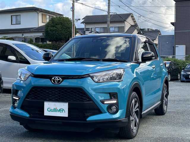 トヨタ ライズ Z 熊本県 2021(令3)年 2.2万km ブラックマイカメタリック/ターコイズブルーマイカメタリック ワンオーナー/衝突軽減ブレーキ/プッシュスタート/純正ディスプレイオーディオ/（フルセグTV・BTオーディオ）/全方位カメラ/ビルトインETC/前後ドライブレコーダー/純正17インチAW/レーダークルーズ/前席シートヒーター/LEDヘッドライト/オートライト/フォグライト/前後コーナーセンサー/横滑り防止装置/ウィンカーミラー/純正フロアマット/純正ドアバイザー/新車保証書/取扱説明書