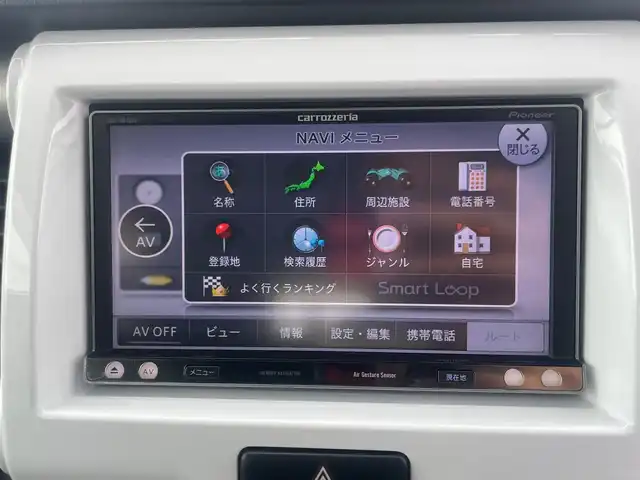 スズキ ハスラー G ターボ 島根県 2014(平26)年 6.2万km サマーブルーM 社外メモリナビ　/フルセグＴＶ　/ＤＶＤ再生　/Ｂｌｕｅｔｏｏｔｈ　/ビルトインＥＴＣ　/シートヒーター　/アイドリングストップ　/衝突軽減ブレーキ　/盗難防止装置　/プッシュスタート　/スマートキー　/横滑り防止装置/純正フロアマット