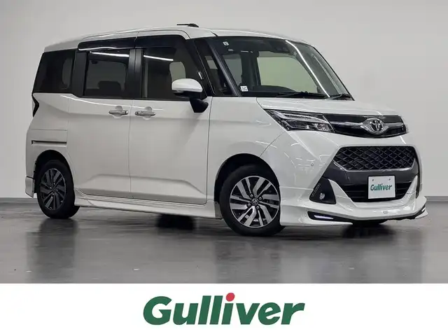 トヨタ タンク カスタムG 三重県 2019(令1)年 5.3万km パールホワイトⅢ ガソリン/FF/インパネCVT/純正 7インチナビ NSZT-W68T/（AM/FM/CD/DVD/TV/SD/SDREC/Bluetooth）/【OP】パノラマモニター/両側パワースライドドア/モデリスタエアロ（F/S/R下）/ドライブレコーダー 前方/ビルトイン ETC/スマートアシスト3/・衝突警報機能（対車両・対歩行者）/・衝突回避支援ブレーキ機能（対車両・対歩行者）/・車線逸脱警報/・先行車発進告知機能/・オートハイビーム機能/・誤発進抑制制御機能（前方・後方）/・コーナーセンサー（前後）/装備/●【OP】コンフォートパッケージ/・運転席・助手席シートヒーター/・シートバックテーブル（買い物フック・ドリンクホルダー２個付（運転席・助手席））/●クルーズコントロール/●オートライト/●LEDヘッドライト/●LEDフロントフォグライト/●オートエアコン/●プッシュスタート/●スマートキー/●保/取/ナビ取/●スマートキーx2/●純正14inAW/など