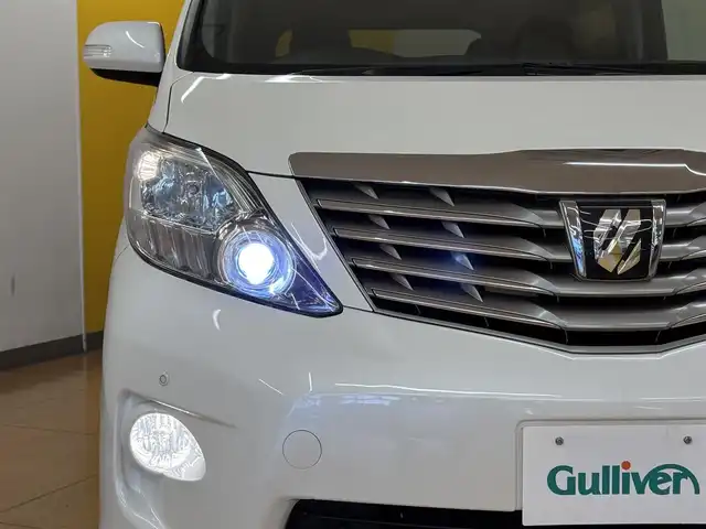 トヨタ アルファード 240S プライムセレクションⅡ 群馬県 2010(平22)年 5.4万km ホワイトパールクリスタルシャイン 純正フリップダウンモニター/純正HDDナビ/　　CD/DVD/BT/ワンセグ/MSV/AUX/バックカメラ/両側パワースライドドア/パワーバックドア/HIDオートライト/オットマンシート/17インチAW/コーナーセンサー/ドライブレコーダー/ステアリングスイッチ/横滑り防止装置/サイド・カーテンエアバッグ/スマートキー/ビルトインETC