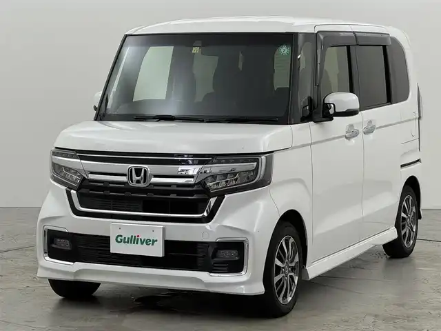 ホンダ Ｎ ＢＯＸ カスタム L 福岡県 2022(令4)年 3.3万km 白 純正ナビ／フルセグＴＶ　/バックカメラ　/アダプティブクルコン　/コーナーセンサー　/衝突被害軽減ブレーキ　/レーンキープ　/先行車発進検知　/片側電動スライドドア　/シートヒーター　/純正１４インチＡＷ　/ＬＥＤライト