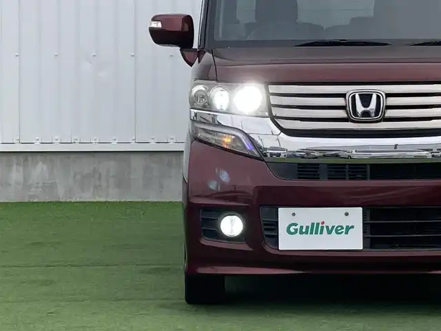 ホンダ Ｎ ＢＯＸ カスタム G ターボSSパッケージ 香川県 2014(平26)年 6.7万km プレミアムディープロッソパール 社外メモリーナビ/→AM/FM/CD/DVD/Bluetooth/フルセグTV/バックカメラ/両側パワースライドドア/シートヒーター/クルーズコントロール/GPSレーダー/前後ドライブレコーダー/革巻きステアリング/アイドリングストップ/HIDヘッドライト/ETC/プッシュスタート/スマートキー/CTBA/オートライト