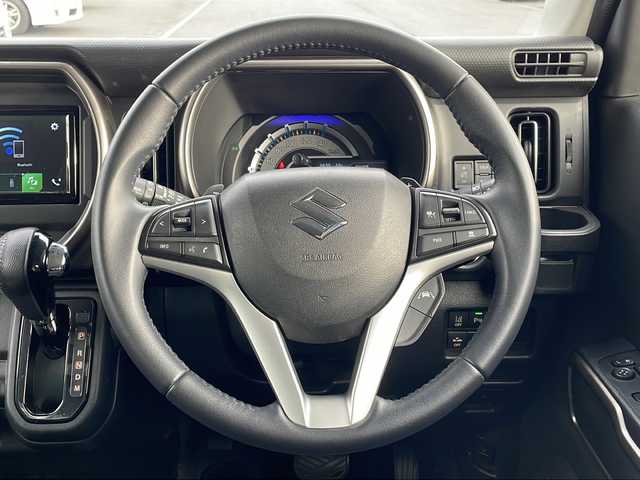 スズキ ハスラー Jスタイル Ⅱ ターボ 青森県 2022(令4)年 4.8万km オフブルーメタリック/ガンメタリック2トーンルーフ 4WD・ターボ/純正ディスプレイオーディオ/CD・DVD・Bluetooth/バックカメラ/前席シートヒーター/前後ドライブレコーダー/セーフティサポート/デュアルカメラブレーキサポート/アダプティブクルーズコントロール/ハイビームアシスト/車線逸脱抑制機能/パドルシフト/ETC/シートバックテーブル/フロアマット/LEDヘッドライト/フォグランプ/純正15インチアルミ/ルーフレール/プッシュスタート/スマートキー