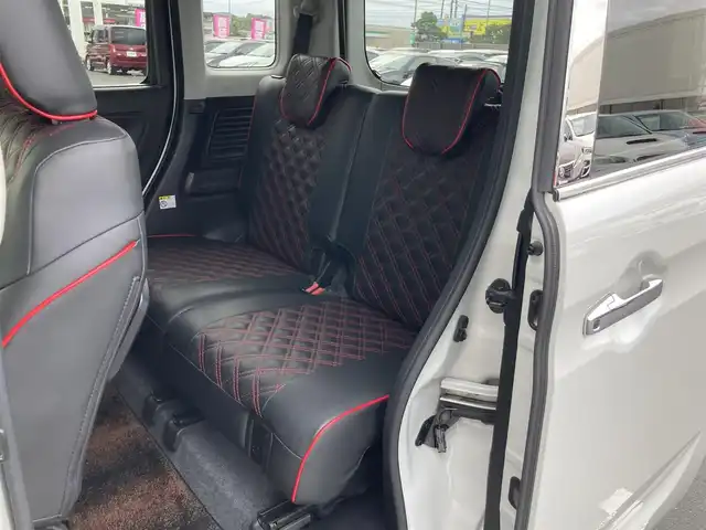 スズキ スペーシア カスタム HYBRID XS ターボ 静岡県 2018(平30)年 8.9万km ピュアホワイトP デュアルセンサーブレーキサポート/純正メモリーナビ(CN-RZ765W)/　AM FM CD DVD Bluetooth USB SD/ビルトインETC/前後方ドライブレコーダー/LEDオートヘッドランプ/レーダークルーズコントロール/シートヒーター(運転席)/両側パワースライドドア/リアクリアランスソナー/レザー調シートカバー/純正15インチアルミホイール/リアロールサンシェード/パドルシフト/フルセグTV/バックモニター