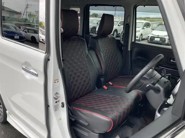 スズキ スペーシア カスタム HYBRID XS ターボ 静岡県 2018(平30)年 8.9万km ピュアホワイトP デュアルセンサーブレーキサポート/純正メモリーナビ(CN-RZ765W)/　AM FM CD DVD Bluetooth USB SD/ビルトインETC/前後方ドライブレコーダー/LEDオートヘッドランプ/レーダークルーズコントロール/シートヒーター(運転席)/両側パワースライドドア/リアクリアランスソナー/レザー調シートカバー/純正15インチアルミホイール/リアロールサンシェード/パドルシフト/フルセグTV/バックモニター