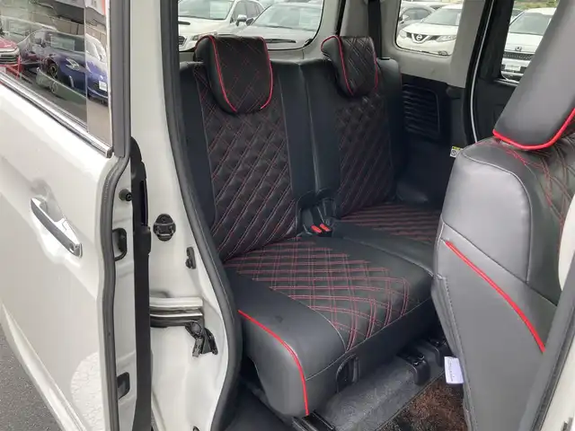 スズキ スペーシア カスタム HYBRID XS ターボ 静岡県 2018(平30)年 8.9万km ピュアホワイトP デュアルセンサーブレーキサポート/純正メモリーナビ(CN-RZ765W)/　AM FM CD DVD Bluetooth USB SD/ビルトインETC/前後方ドライブレコーダー/LEDオートヘッドランプ/レーダークルーズコントロール/シートヒーター(運転席)/両側パワースライドドア/リアクリアランスソナー/レザー調シートカバー/純正15インチアルミホイール/リアロールサンシェード/パドルシフト/フルセグTV/バックモニター