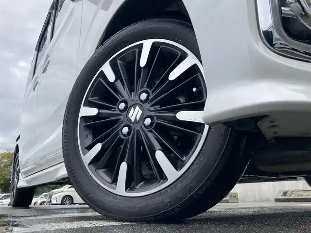 スズキ スペーシア カスタム HYBRID XS ターボ 静岡県 2018(平30)年 8.9万km ピュアホワイトP デュアルセンサーブレーキサポート/純正メモリーナビ(CN-RZ765W)/　AM FM CD DVD Bluetooth USB SD/ビルトインETC/前後方ドライブレコーダー/LEDオートヘッドランプ/レーダークルーズコントロール/シートヒーター(運転席)/両側パワースライドドア/リアクリアランスソナー/レザー調シートカバー/純正15インチアルミホイール/リアロールサンシェード/パドルシフト/フルセグTV/バックモニター