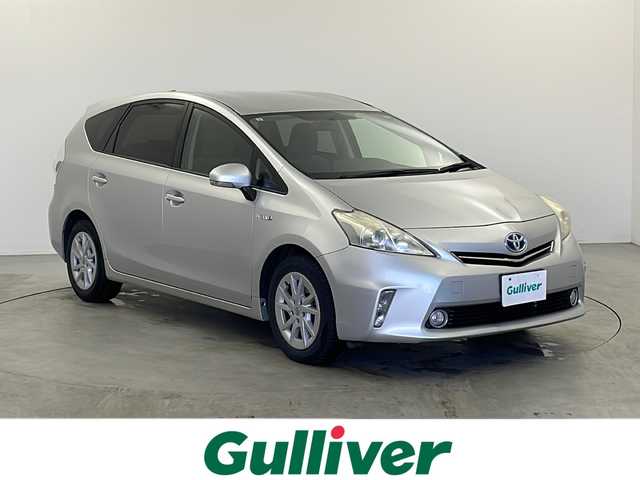 トヨタ プリウス α S 栃木県 2011(平23)年 18.4万km シルバーM 純正ナビ/　ワンセグ/CD/DVD/AM/FM/BT/SD/バックカメラ/ETC/オートライト/フォグランプ/電格ウィンカーミラー