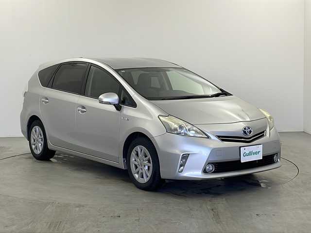 トヨタ プリウス α S 栃木県 2011(平23)年 18.4万km シルバーM 純正ナビ/　ワンセグ/CD/DVD/AM/FM/BT/SD/バックカメラ/ETC/オートライト/フォグランプ/電格ウィンカーミラー