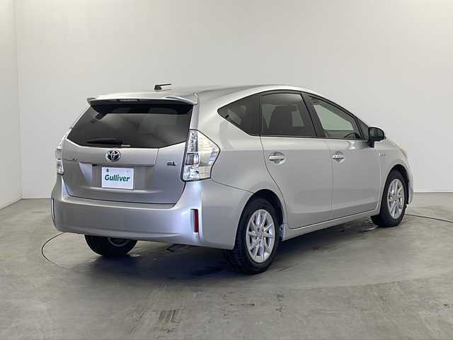 トヨタ プリウス α S 栃木県 2011(平23)年 18.4万km シルバーM 純正ナビ/　ワンセグ/CD/DVD/AM/FM/BT/SD/バックカメラ/ETC/オートライト/フォグランプ/電格ウィンカーミラー