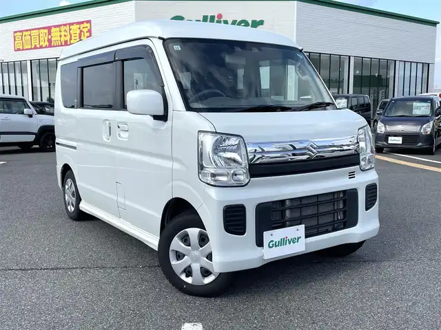 スズキ エブリィ ワゴン 車いす移動車 鳥取県 2021(令3)年 2.2万km パールホワイト 福祉車両・ウィズ・左右分割リヤシート付/電動ウィンチ/ワンオーナー/４WD・ターボ車/純正ナビ/フルセグ/DVD/CD/BT/USB/バックカメラ/運転席ヒートシーター/衝突軽減ブレーキ/レーンキープアシスト/LEDヘッドライト/プッシュエンジンスタート/アイドリングストップ/フロアマット・ドアバイザー/スペアキー/スタッドレスタイヤ積込み/（タイヤ残溝　７部山/保証書・取扱説明書