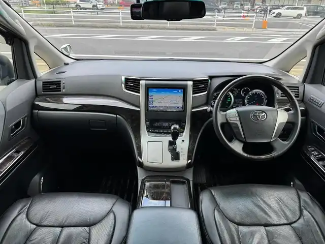 トヨタ アルファードハイブリット SR 滋賀県 2012(平24)年 13.5万km ホワイトパールクリスタルシャイン ワンオーナー/アルパイン8インチフルセグナビ/　フルセグ Bluetooth CD DVD HDD/バックカメラ/アルパインフリップダウンモニター/サンルーフ/パワーバックドア/両側パワースライドドア/KENSTYLEエアロ/WORK20インチアルミ/Clazzio革調シートカバー/クルーズコントロール/クリアランスソナー/ビルトインETC/フロアマット/ドアバイザー/スマートキー×2/プッシュスタート