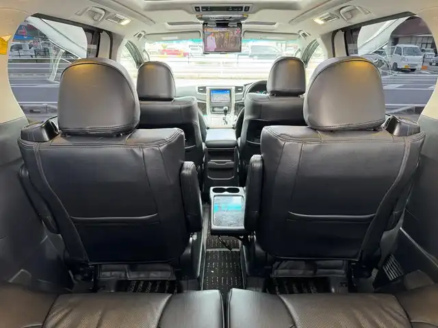 トヨタ アルファードハイブリット SR 滋賀県 2012(平24)年 13.5万km ホワイトパールクリスタルシャイン ワンオーナー/アルパイン8インチフルセグナビ/　フルセグ Bluetooth CD DVD HDD/バックカメラ/アルパインフリップダウンモニター/サンルーフ/パワーバックドア/両側パワースライドドア/KENSTYLEエアロ/WORK20インチアルミ/Clazzio革調シートカバー/クルーズコントロール/クリアランスソナー/ビルトインETC/フロアマット/ドアバイザー/スマートキー×2/プッシュスタート