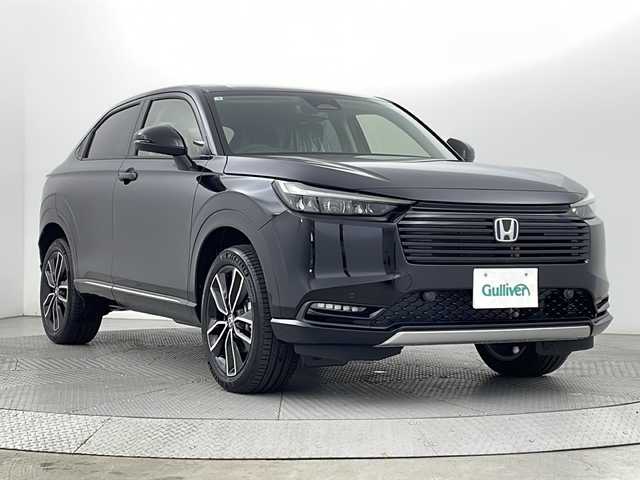 ホンダ ヴェゼル ハイブリッド e:HEV Z 新潟県 2025(令7)年 0.1万km未満 クリスタルブラックパール ４WD/ホンダセンシング/登録未使用車/ホンダコネクトディスプレイ/　　フルセグ/applecarplay/androidauto/AM/FM//　　BT/USB/バックモニター/ハンズフリーアクセスパワーバックドア/アダプティブクルーズコントロール/LEDシーケンシャルターンランプ/アダプティブドライビングビーム/ハーフレザーシート/前席シートヒーター/18インチ純正アルミホイール付/電動パーキングブレーキ/オートブレーキホールド/typeCポート/置くだけ充電/ミラーヒーター/ステアリングスイッチ/ステアリングヒーター/ブラインドスポットモニター/スペアキー/スマートキー/ETC2.0