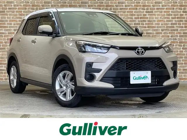 トヨタ ライズ G 岩手県 2023(令5)年 0.4万km ナチュラルベージュマイカM ルーフラッピング施工車（ホワイト）/ワンオーナー　/４WD/ターボ/寒冷地仕様/スマートアシスト/衝突回避支援ブレーキ/ブレーキ制御付き誤発進抑制機能/標識認識機能/レーンアシスト/オートハイビーム/コーナーセンサー/MTモード付きAT/横滑り防止装置/アイドリングストップ/シートヒーター/純正ディスプレイオーディオ/フルセグTV/AppleCarPlay・AndroidAuto/バックカメラ/LEDヘッドライト/純正16インチアルミホイール