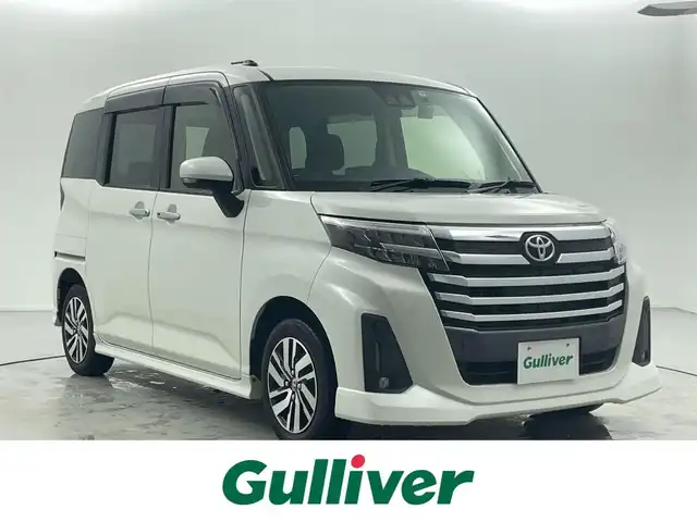 トヨタ ルーミー カスタムG 福井県 2022(令4)年 1.7万km パールホワイトⅢ 純正オーディオ/スマートキー/両側パワースライドドア/純正フロアマット/純正アルミホイール/前後コーナーセンサー/LEDヘッドライト/フロントフォグランプ/トヨタセーフティセンス