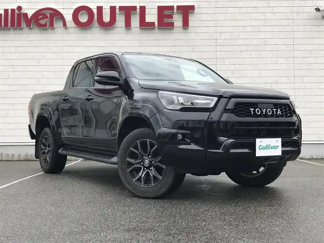 トヨタ ハイラックス Z GRスポーツ 富山県 2022(令4)年 6.1万km アティチュードブラックマイカ 4WD/純正ナビ/Bluetooth/全周囲カメラ/プリクラッシュセーフティ/コーナーセンサー/レーンキープアシスト/レーダークルーズコントロール/パワーシート/革巻きステアリング/ハーフレザーシート/プッシュスタート/スマートキー/スペアキー/LEDヘッドライト/オートライト/ETC/パドルシフト