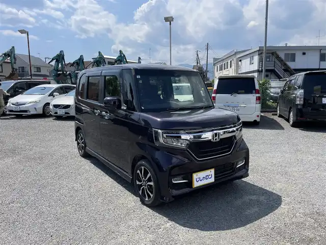 ホンダ Ｎ ＢＯＸ G L ホンダセンシング 神奈川県 2019(平31)年 8.6万km プレミアムベルベットパープル・パール (株)IDOMが運営する【じしゃロン秦野店】の自社ローン専用車両になりますこちらは現金またはオートローンご利用時の価格です。自社ローンご希望の方は別途その旨お申付け下さい/片側パワースライドドア/ETC/社外ナビ/ドアバイザー/衝突軽減システム/LEDヘッドライト