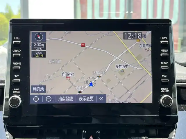 トヨタ カローラツーリング ハイブリッド ダブルバイビー 奈良県 2020(令2)年 3.8万km ブラックマイカ 純正９インチナビ　/ＡｐｐｌｅＣａｒｐｌａｙ　/ＡｎｄｒｏｉｄＡｕｔｏ　/電動パーキングブレーキ　/ブレーキホールド　/ヘッドアップディスプレイ　/ブラインドスポットモニター　/ＵＳＢ入力端子　/ＴＲＤフルエアロ