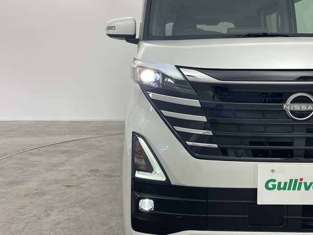 日産 ルークス HWS Gターボ プロパイロットED 群馬県 2024(令6)年 0.7万km ホワイトパール 純正9型ナビ 全周囲カメラ 両側電動スライドドア プロパイロット デジタルインナーミラー リアサーキュレーター 衝突被害軽減ブレーキ ETC 革巻きステアリング LEDライト スマートキー  禁煙車