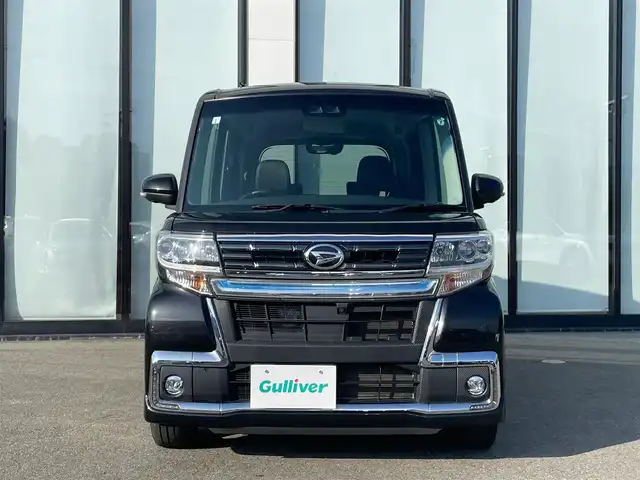 ダイハツ タント カスタムRSトップED VS SAⅢ 大阪府 2019(平31)年 4.4万km ブラックマイカメタリック 社外ナビ　/   フルセグTV/CD/DVD/Bluetooth/USB　/全方位モニター　/衝突軽減ブレーキ/リアコーナーセンサー　/シートヒーター（運転席のみ）　/両側パワースライドドア　/アイドリングストップ/オートマチックハイビーム/純正15インチアルミホイール　/純正フロアマット　/プッシュスタート　/スマートキー　/ハーフレザーシート　/ＬＥＤライト