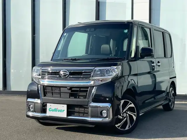 ダイハツ タント カスタムRSトップED VS SAⅢ 大阪府 2019(平31)年 4.4万km ブラックマイカメタリック 社外ナビ　/   フルセグTV/CD/DVD/Bluetooth/USB　/全方位モニター　/衝突軽減ブレーキ/リアコーナーセンサー　/シートヒーター（運転席のみ）　/両側パワースライドドア　/アイドリングストップ/オートマチックハイビーム/純正15インチアルミホイール　/純正フロアマット　/プッシュスタート　/スマートキー　/ハーフレザーシート　/ＬＥＤライト