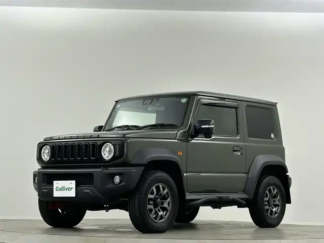 スズキ ジムニー シエラ JC 埼玉県 2020(令2)年 1.3万km ジャングルグリーン 社外グリル 社外テールライト　リアシーケンシャルウィンカー 9インチナビ シートヒーター クルーズコントロール サイドステップバー スズキセーフティセンス ETC 禁煙車 前後ドライブレコーダー
