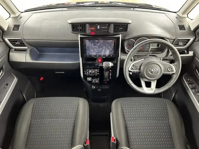 トヨタ ルーミー カスタムG－T 愛知県 2021(令3)年 5.4万km クールバイオレットクリスタルシャイン 禁煙車/純正9インチディーラーオプションナビ/（CD/DVD/Bluetooth/フルセグTV/AM/FM)/全方位カメラ/スマートアシスト/・衝突軽減ブレーキ/・レーンディパーチャーアラート/・オートマチックハイビーム/・先行車発進お知らせ機能/レーダークルーズコントロール/クリアランスソナー/ドライブレコーダー/ETC/前席シートヒーター/電動パーキング/オートホールド/両側パワースライドドア/スマートキー/純正アルミホイール/純正フロアマット/電動格納ミラー