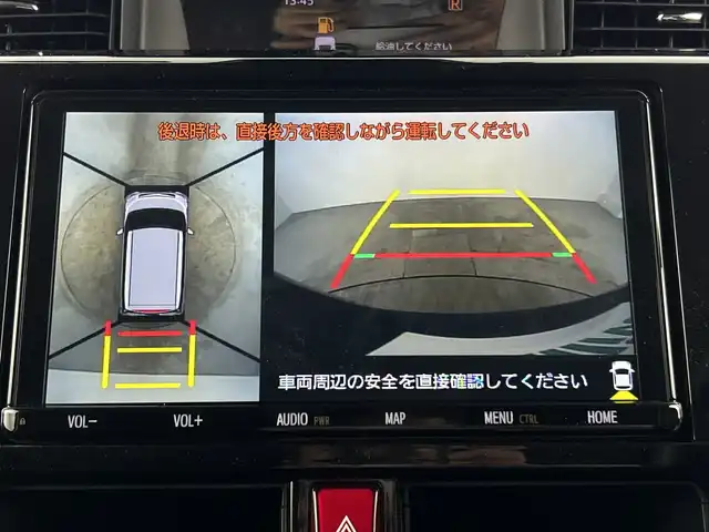 トヨタ ルーミー カスタムG－T 愛知県 2021(令3)年 5.4万km クールバイオレットクリスタルシャイン 禁煙車/純正9インチディーラーオプションナビ/（CD/DVD/Bluetooth/フルセグTV/AM/FM)/全方位カメラ/スマートアシスト/・衝突軽減ブレーキ/・レーンディパーチャーアラート/・オートマチックハイビーム/・先行車発進お知らせ機能/レーダークルーズコントロール/クリアランスソナー/ドライブレコーダー/ETC/前席シートヒーター/電動パーキング/オートホールド/両側パワースライドドア/スマートキー/純正アルミホイール/純正フロアマット/電動格納ミラー