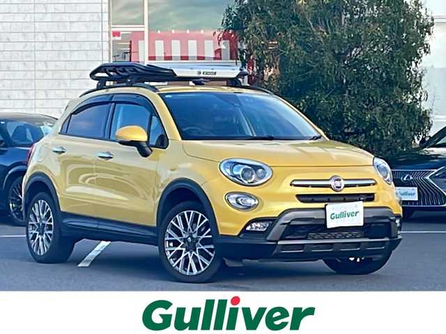 フィアット ５００Ｘ イエロークロス 鹿児島県 2016(平28)年 4万km 黄 前後純正ドライブレコーダー/純正ナビ/バックカメラ/TVフルセグ/CD再生可能/後方コーナーセンサー/レーンキープアシスト/オートライト/LEDヘッドライト/本革シート/純正フロアマット/前席パワーシート/カーテンエアバック/盗難防止装置/スマートキー