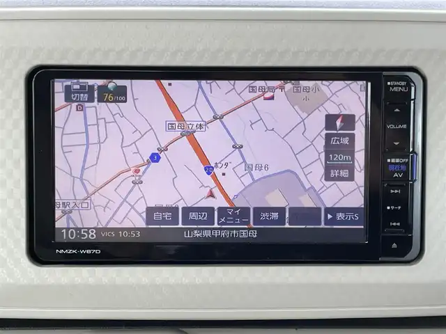 ダイハツ ムーヴ キャンバス X LTD SA Ⅱ 山梨県 2017(平29)年 9.8万km パールホワイトⅢ/ナチュラルベージュマイカメタリック 2トーン (株)IDOMが運営する【じしゃロン甲府店】の自社ローン専用車両になります。/こちらは現金またはオートローンご利用時の価格です。自社ローンご希望の方は別途その旨お申付け下さい/純正メモリーナビ/（フルセグＴＶ・ＣＤ・ＤＶＤ・BTオーディオ）/スマートアシストII/両側パワースライドドア/スマートキー/新車時保証書/取扱説明書/ナビ取扱説明書