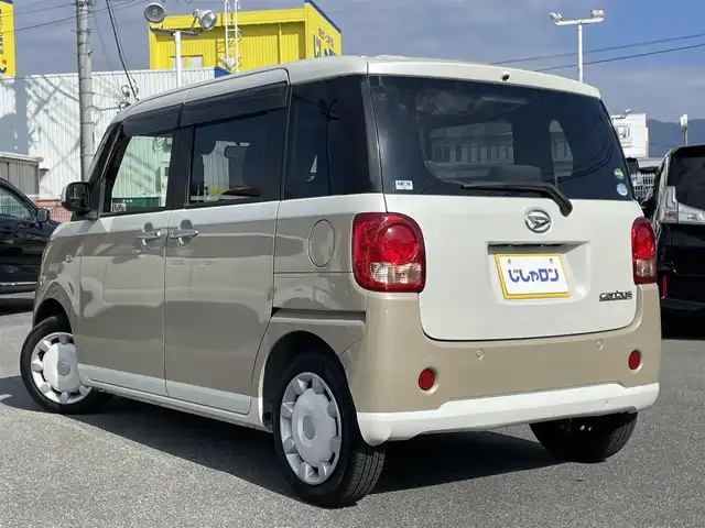 ダイハツ ムーヴ キャンバス X LTD SA Ⅱ 山梨県 2017(平29)年 9.8万km パールホワイトⅢ/ナチュラルベージュマイカメタリック 2トーン (株)IDOMが運営する【じしゃロン甲府店】の自社ローン専用車両になります。/こちらは現金またはオートローンご利用時の価格です。自社ローンご希望の方は別途その旨お申付け下さい/純正メモリーナビ/（フルセグＴＶ・ＣＤ・ＤＶＤ・BTオーディオ）/スマートアシストII/両側パワースライドドア/スマートキー/新車時保証書/取扱説明書/ナビ取扱説明書