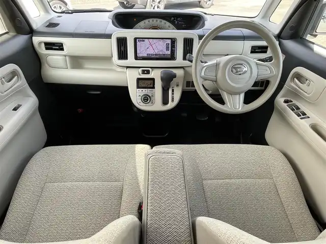 ダイハツ ムーヴ キャンバス X LTD SA Ⅱ 山梨県 2017(平29)年 9.8万km パールホワイトⅢ/ナチュラルベージュマイカメタリック 2トーン (株)IDOMが運営する【じしゃロン甲府店】の自社ローン専用車両になります。/こちらは現金またはオートローンご利用時の価格です。自社ローンご希望の方は別途その旨お申付け下さい/純正メモリーナビ/（フルセグＴＶ・ＣＤ・ＤＶＤ・BTオーディオ）/スマートアシストII/両側パワースライドドア/スマートキー/新車時保証書/取扱説明書/ナビ取扱説明書